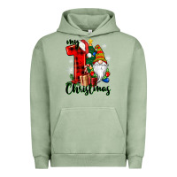 Pigment Oil Green my first christmas gnome Urban Hoodie - CowGirlArtShop
