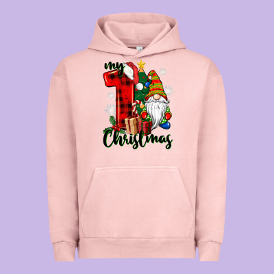 My First Christmas Gnome Urban Hoodie Designed By Cowgirlartshop