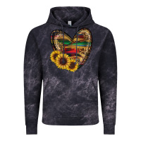 Cloud Black Sunflower Fall Heart Vintage Hoodie - RanaPortraitStore
