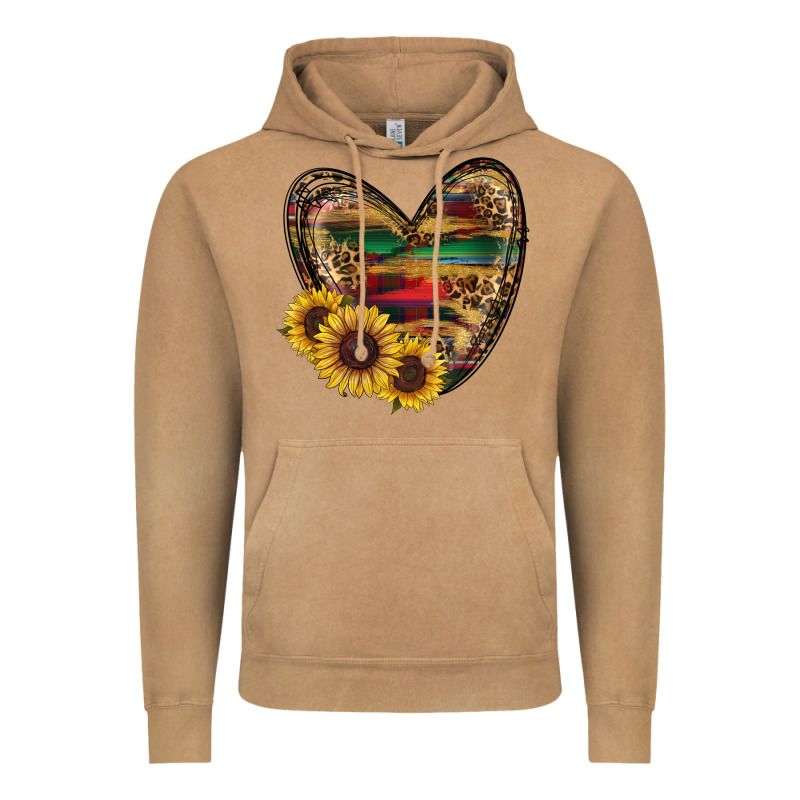 Sunflower Fall Heart Vintage Hoodie by RanaPortraitStore | Teevron