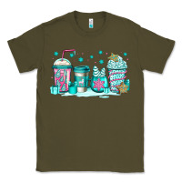 Army Green winter Christmas tree cakes coffee Classic Tee - Jasminsmagicworld