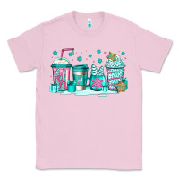 Bubblegum Pink winter Christmas tree cakes coffee Classic Tee - Jasminsmagicworld
