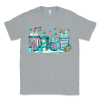 Heather Grey winter Christmas tree cakes coffee Classic Tee - Jasminsmagicworld
