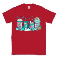 Red winter Christmas tree cakes coffee Classic Tee - Jasminsmagicworld