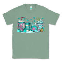 Sage winter Christmas tree cakes coffee Classic Tee - Jasminsmagicworld