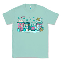 Seafoam winter Christmas tree cakes coffee Classic Tee - Jasminsmagicworld