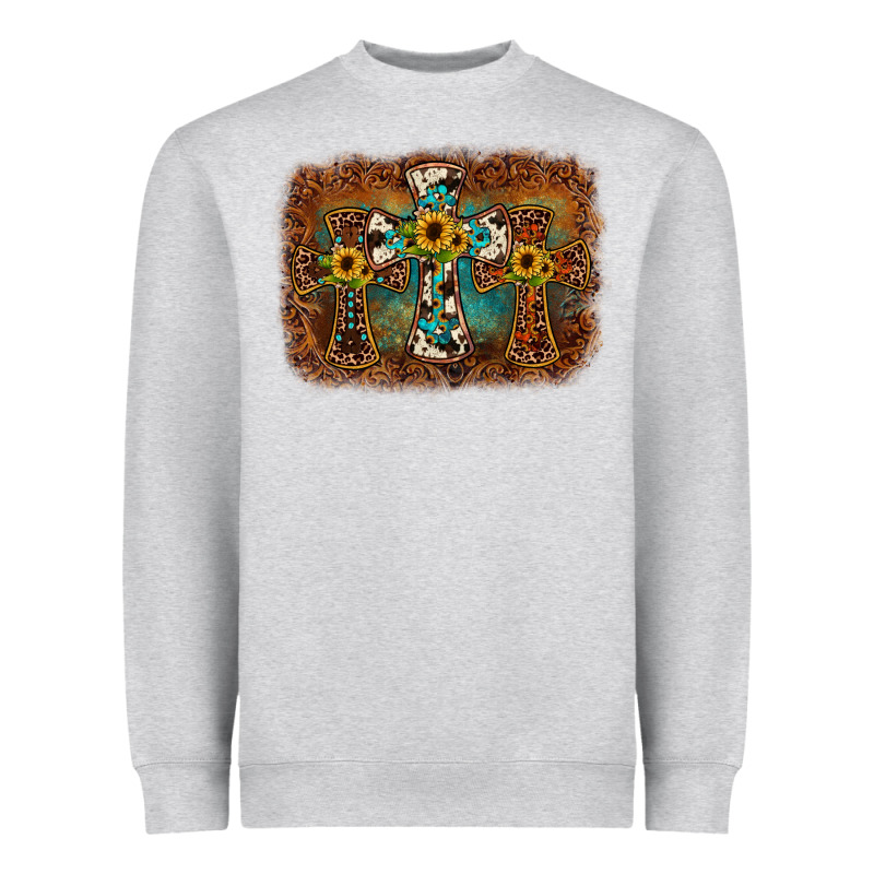 Cross Backgraund Heavyweight Sweatshirt by JahusDesignShop | Teevron