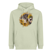 Matcha arabian horse with sunflowers Heavyweight Hoodie - LillyAllenDesigns