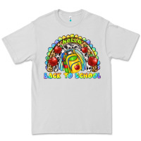 Dove Grey hello back to school rainbow Premium Tee - texasbilliewilder