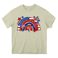 Mossy American rainbow Heavy Core Tee - Zillion Design Studio