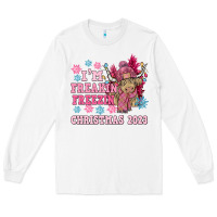 White i'm freakin freezin christmas 2023 Long Sleeve Tee - NancyCooperArtShop