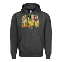 Charcoal Heather plantaholic Zipper Hoodie - NancyCooperArtShop