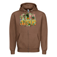 Chestnut plantaholic Zipper Hoodie - NancyCooperArtShop