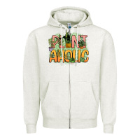 Oatmeal Heather plantaholic Zipper Hoodie - NancyCooperArtShop