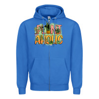 True Royal plantaholic Zipper Hoodie - NancyCooperArtShop