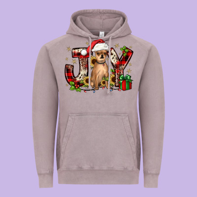 Christmas Joy Chihuahua Vintage Hoodie Designed By Jahusdesignshop