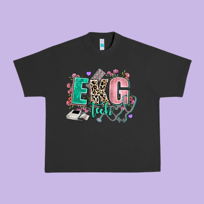 Ekg Tech Urban Heavy Tee Designed By Adodesignshop