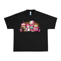 Black pink Christmas winter snowman coffee Urban Heavy Tee - Jasminsmagicworld