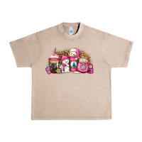 French Oak pink Christmas winter snowman coffee Urban Heavy Tee - Jasminsmagicworld