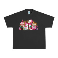 Pigment Black pink Christmas winter snowman coffee Urban Heavy Tee - Jasminsmagicworld