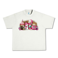 Pistachio pink Christmas winter snowman coffee Urban Heavy Tee - Jasminsmagicworld