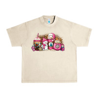 Sandshell pink Christmas winter snowman coffee Urban Heavy Tee - Jasminsmagicworld