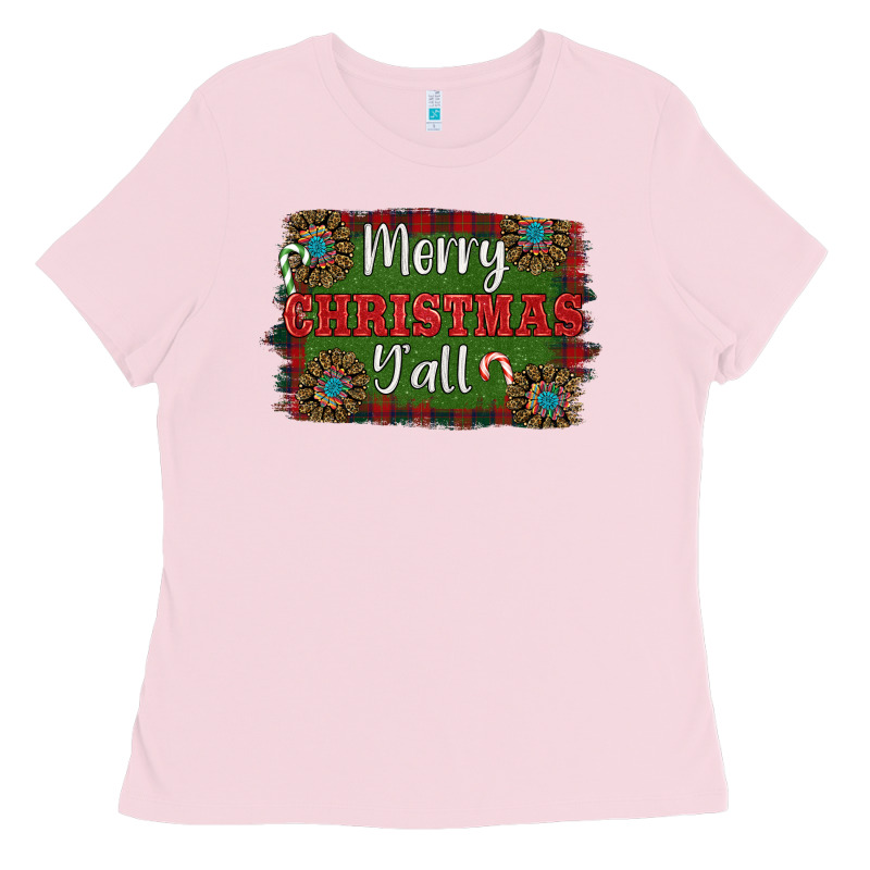 Merry Christmas Y'all Ladies Tee by RanaPortraitStore | Teevron