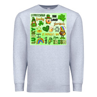 Heather Grey st patrick's day Premium Sweatshirt - Artiststas