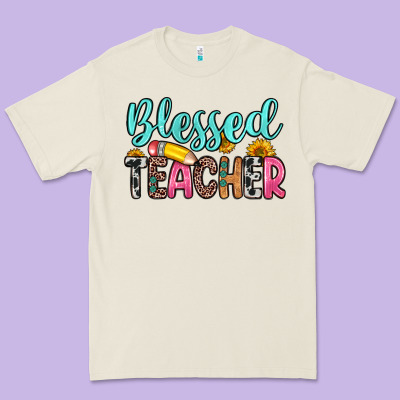 Blessed Teacher Premium Tee Designed By Zillion Design Studio
