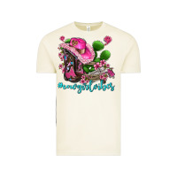Vintage Arctic cowgirl vibes with boots and gun Vintage Tee - AdoDesignShop