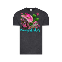 Vintage Black cowgirl vibes with boots and gun Vintage Tee - AdoDesignShop