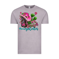 Vintage Zinc cowgirl vibes with boots and gun Vintage Tee - AdoDesignShop