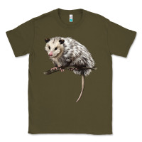 Army Green opossum Classic Tee - LillyAllenDesigns