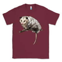 Burgundy opossum Classic Tee - LillyAllenDesigns