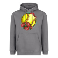 Storm Western Softball With Roses Heavyweight Hoodie - LillyAllenDesigns