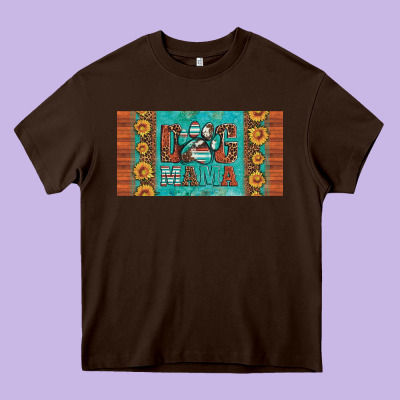 Dog Mama License Plate Heavy Core Tee Designed By Artiststas