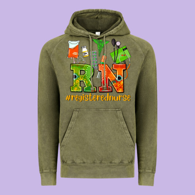 Registered Nurse Juneteenth Vintage Hoodie Designed By Adodesignshop
