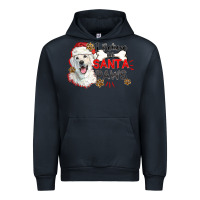 Navy i believe in santa paws Urban Hoodie - CowGirlArtShop