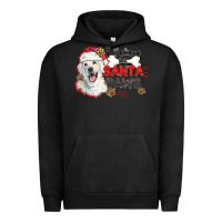 Pigment Black i believe in santa paws Urban Hoodie - CowGirlArtShop