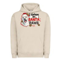 Pigment French Oak i believe in santa paws Urban Hoodie - CowGirlArtShop
