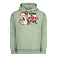 Pigment Oil Green i believe in santa paws Urban Hoodie - CowGirlArtShop