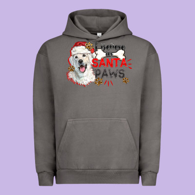 I Believe In Santa Paws Urban Hoodie Designed By Cowgirlartshop