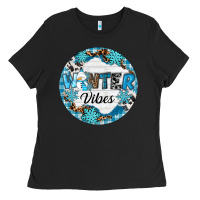 Black Winter vibes Ladies Tee - RanaPortraitStore