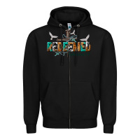 Black redeemed ephesians 1 7 Zipper Hoodie - NancyCooperArtShop