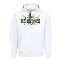 White redeemed ephesians 1 7 Zipper Hoodie - NancyCooperArtShop