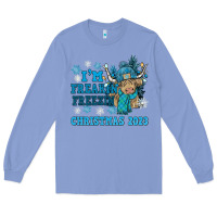 Colony Blue i'm freakin freezin christmas 2023 Long Sleeve Tee - NancyCooperArtShop