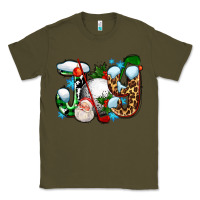 Army Green joy with golf and santas Classic Tee - AdoDesignShop