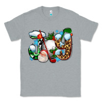 Heather Grey joy with golf and santas Classic Tee - AdoDesignShop