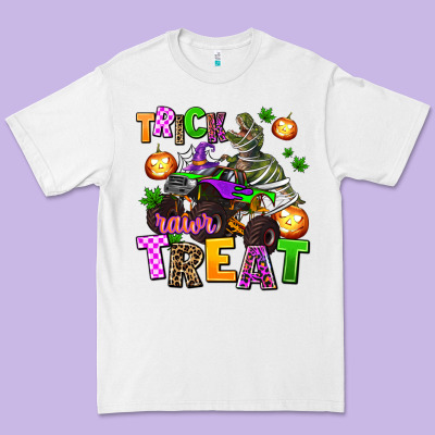 Trick Rawr Treat Premium Tee Designed By Adodesignshop