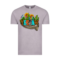 Vintage Zinc yeehaw and cactus with horseshoe Vintage Tee - AdoDesignShop